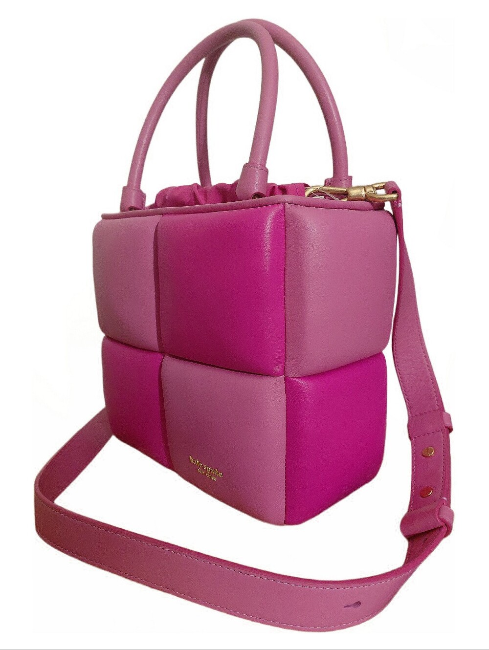 Kate Spade New York Boxxy Colorblocked Smooth Leather Tote Crossbody Bag - Picture 1 of 11